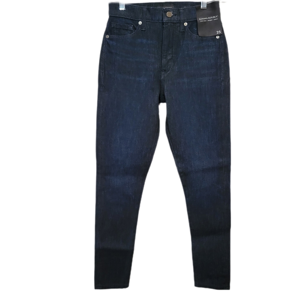 Banana Republic Women's High-Rise Dark Indigo Skinny Jeans